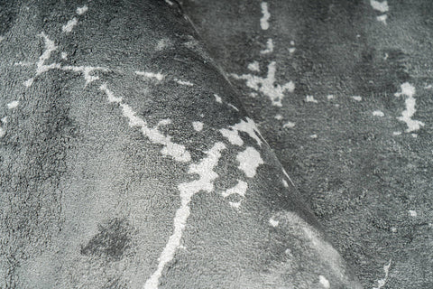 Bedruckter Teppich Dolio 237 Grau Makro