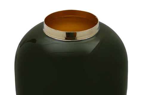 Deko-Vase Vase Rokoko 357 Dunkelgrün / Gold Makro