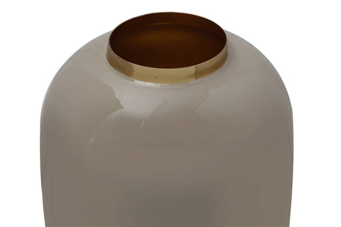 Deko-Vase Vase Rokoko 367 Taupe / Gold Makro