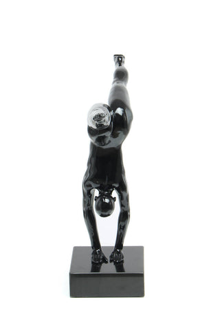 Dekofigur Athlet Skulptur Athletico 147 Schwarz Draufsicht