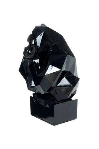 Dekofigur Denker Gorilla Skulptur Babia 237 Schwarz Draufsicht