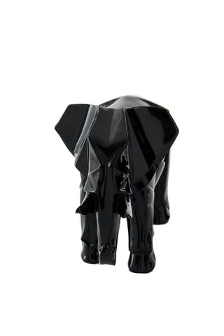 Dekofigur Elefant Skulptur Elephio 147 Schwarz Draufsicht
