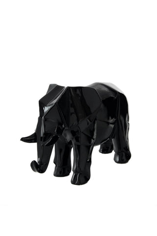 Dekofigur Elefant Skulptur Elephio 147 Schwarz Draufsicht