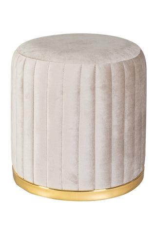 Design Hocker Hocker Daya 137 Taupe / Gold Draufsicht