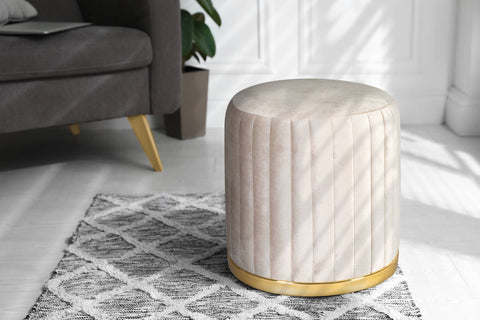 Design Hocker Hocker Daya 137 Taupe / Gold Ambiente