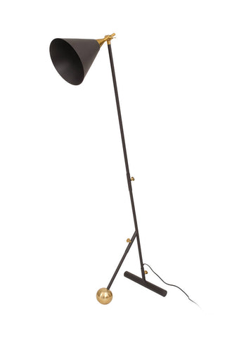 Design-Stehleuchte Stehlampe Caline 237 Schwarz / Gold Draufsicht
