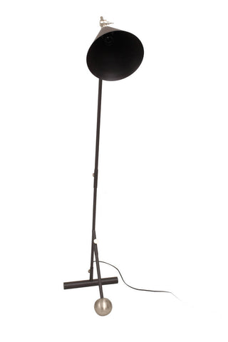 Design-Stehleuchte Stehlampe Caline 237 Schwarz / Silber Draufsicht