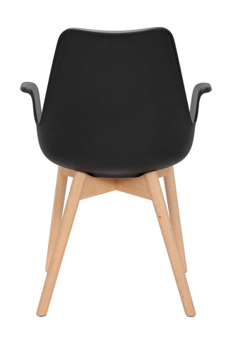 Design-Stuhl - 2er-Set Stuhl Jacob 137 2er-Set Schwarz Draufsicht