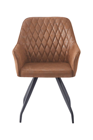 Design-Stuhl Stuhl Ambra 237 Braun Draufsicht