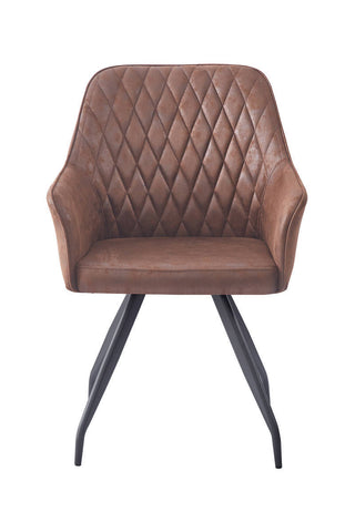 Design-Stuhl Stuhl Ambra 237 Dunkelbraun Draufsicht