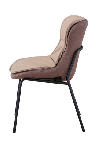 Design-Stuhl Stuhl Brody 237 Beige / Hellbraun Draufsicht