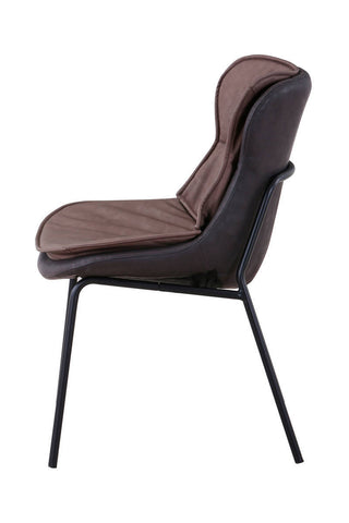 Design-Stuhl Stuhl Brody 237 Hellbraun / Dunkelbraun Draufsicht