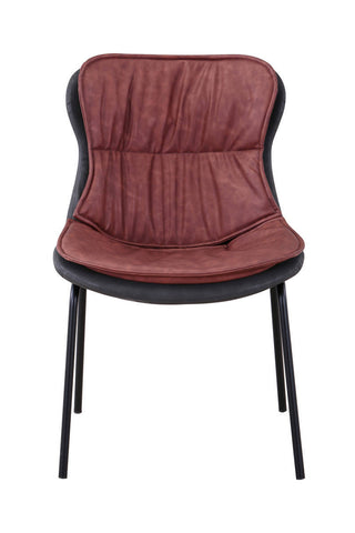 Design-Stuhl Stuhl Brody 237 Marone / Grau Draufsicht