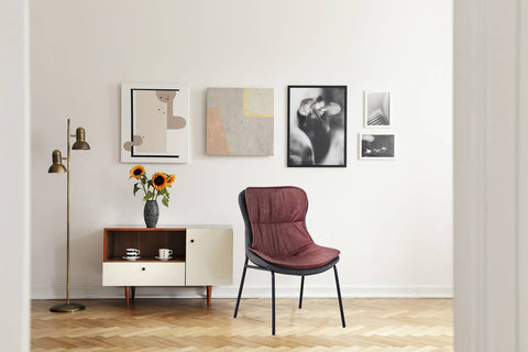 Design-Stuhl Stuhl Brody 237 Marone / Grau Ambiente
