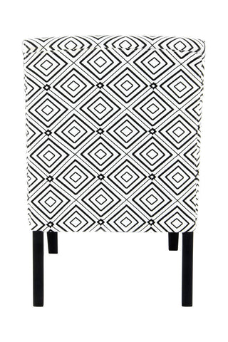 Design-Stuhl Stuhl Idda 137 Schwarz / Weiß Draufsicht