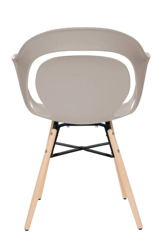 Design-Stuhl Stuhl René 137 4er-Set Beige Draufsicht