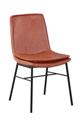 Design-Stühle 2er-Set  Stuhl Brody 137 2er-Set Cognac / Cognac Draufsicht
