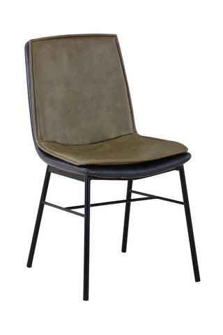 Design-Stühle 2er-Set  Stuhl Brody 137 2er-Set Grün / Dunkelgrau Draufsicht