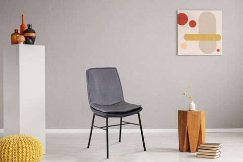 Design-Stühle 2er-Set  Stuhl Brody 137 2er-Set Hellgrau / Dunkelgrau Ambiente
