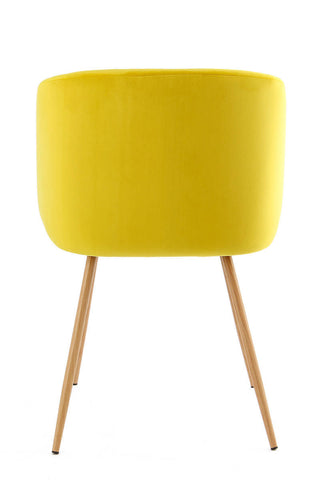 Design-Stühle, 2er-Set Stuhl Maurice 137 2er-Set Gelb Draufsicht