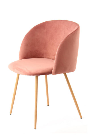 Design-Stühle, 2er-Set Stuhl Maurice 137 2er-Set Rosa Draufsicht