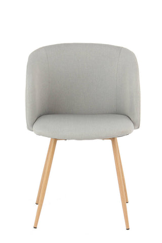 Design-Stühle, 2er-Set Stuhl Maurice 237 2er-Set Grau Draufsicht