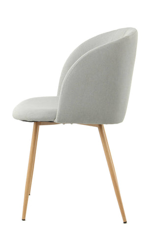 Design-Stühle, 2er-Set Stuhl Maurice 237 2er-Set Grau Draufsicht