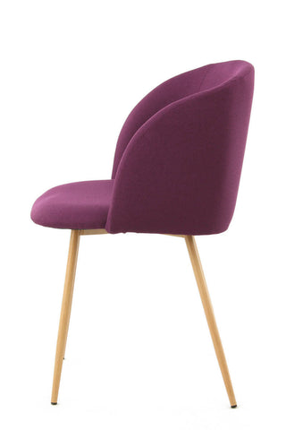 Design-Stühle, 2er-Set Stuhl Maurice 237 2er-Set Violett Draufsicht