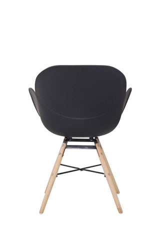 Design-Stühle, 2er-Set Stuhl Pauline 137 2er-Set Schwarz Draufsicht