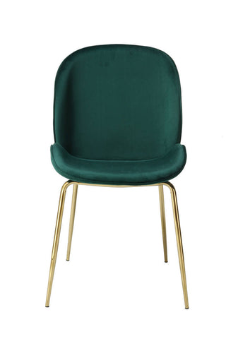 Design-Stühle, 2er-Set  Stuhl Vincent 137 2er-Set Grün / Messing Draufsicht