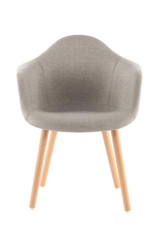 Design-Stühle im Set Stuhl Kiano 437 2er-Set Beige Draufsicht