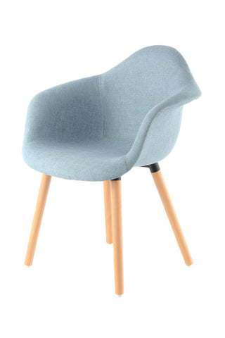 Design-Stühle im Set Stuhl Kiano 437 2er-Set Blau Draufsicht
