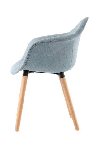 Design-Stühle im Set Stuhl Kiano 437 2er-Set Blau Draufsicht