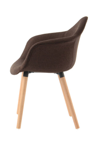 Design-Stühle im Set Stuhl Kiano 437 2er-Set Braun Draufsicht