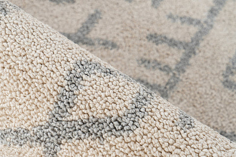Design-Teppich mit auffälliger Musterung Gayle 237 Creme Makro