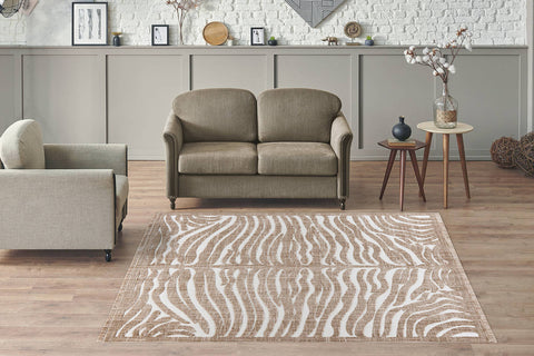 Design-Teppich mit auffälliger Musterung Isara 337 Braun Ambiente