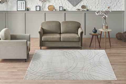Design-Teppich mit auffälliger Musterung Morin 237 Grau / Multi Ambiente