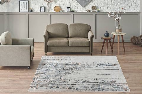 Design-Teppich mit auffälliger Musterung Morin 437 Grau / Multi Ambiente