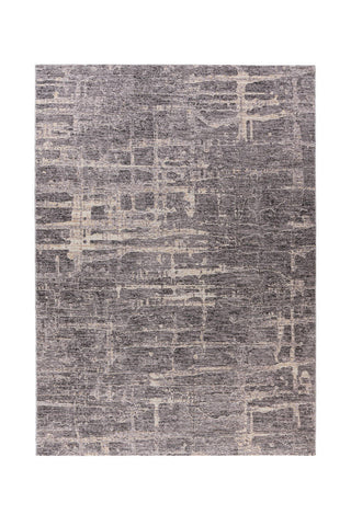 Design-Teppich mit auffälliger Musterung Rajar 337 Grau Draufsicht