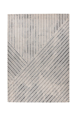 Design-Teppich mit auffälliger Musterung Rhemus 137 Beige / Grau Draufsicht