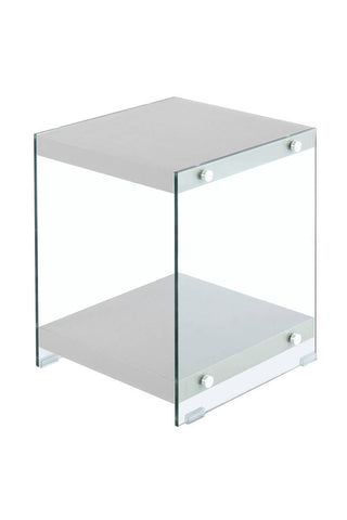 Design-Tisch Beistelltisch Clarence 237 Silber Draufsicht