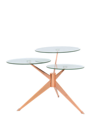 Design-Tisch Beistelltisch Tliet 137 Rosé  Draufsicht