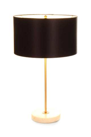 Design-Tischlampe Tischlampe Eleanor 137 Schwarz / Gold / Weiß Draufsicht