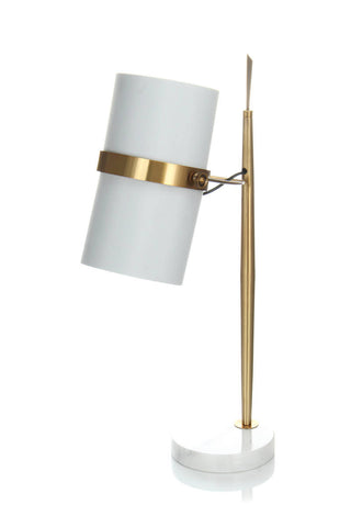Tischlampe Ilaria 237 Weiß / Gold