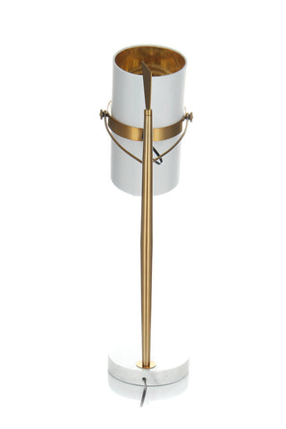 Design-Tischlampe Tischlampe Ilaria 237 Weiß / Gold Draufsicht