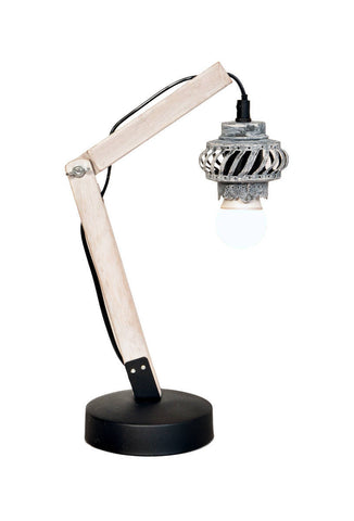Design-Tischlampe Tischlampe Jingling V Grau Draufsicht