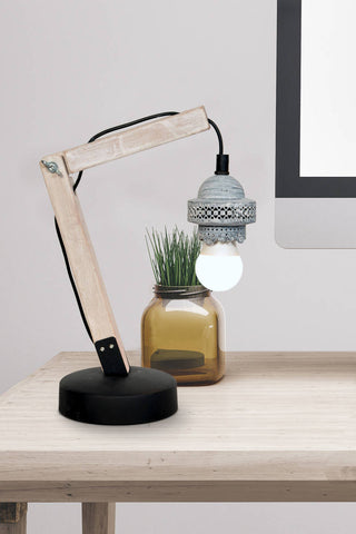 Design-Tischlampe Tischlampe Jingling VI Grau Ambiente