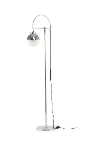 Design-Tischleuchte Stehlampe Namou 137 Weiß / Silber Draufsicht