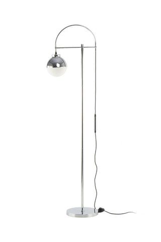 Design-Tischleuchte Stehlampe Namou 137 Weiß / Silber Draufsicht
