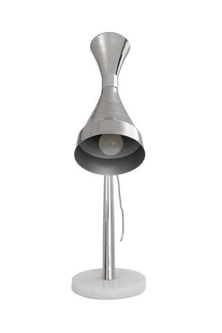 Design-Tischleuchte Tischlampe Cospal 137 Silber Draufsicht